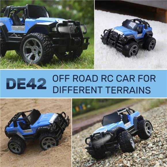 Remote Control Racing Cars,1:18 Scale 80 Min Play 2.4Ghz LED Light Auto Mode - Picture 4 of 6